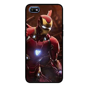 Ốp Lưng in cho Oppo A1K Mẫu Người Sắt Nền Đỏ - Hàng Chính Hãng
