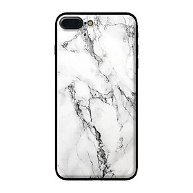 Ốp kính cho iPhone 8 Plus mẫu NỀN ĐÁ HOA 1 - Hàng chính hãng