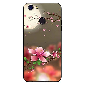 Ốp Lưng in cho Oppo F5 - F5 Youth Mẫu Ánh Trăng Hoa Đào - Hàng Chính Hãng