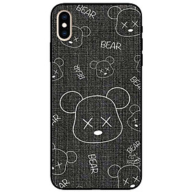 Ốp lưng cho IPhone X - Xs - Xs Max - Xr - 11 - 11 Pro Max - Họa Tiết Gấu Xám - Hàng Chính Hãng