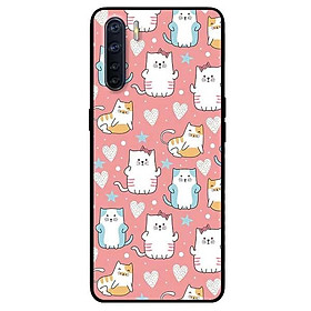 Ốp lưng dành cho Oppo Reno 3 / A91 - Reno 3 Pro - Reno 4 - Reno 4 Pro mẫu Họa Tiết Mèo Xanh Vàng