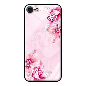 Ốp lưng kính cường lực cho iPhone 7 Hoa Lan 1 - Hàng chính hãng