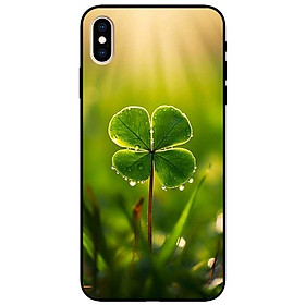 Ốp lưng cho IPhone X - Xs - Xs Max - Xr - 11 - 11 Pro Max - Cỏ May Mắn Vươn Lên - Hàng Chính Hãng