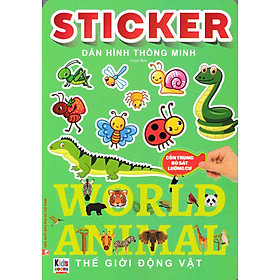 Sticker Dán Hình Thông Minh - Côn Trùng, Bò Sát, Lưỡng Cư _VT