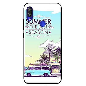 Ốp lưng in cho Xiaomi Redmi Note 7 mẫu Chuyến Xe Xanh - Hàng chính hãng