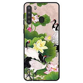 Ốp lưng dành cho Samsung Galaxy A21 mẫu Sen Và Hạcc