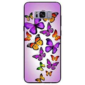Ốp lưng dành cho Samsung S8 - S8 Plus - S9 Plus mẫu Bướm Tím Bay
