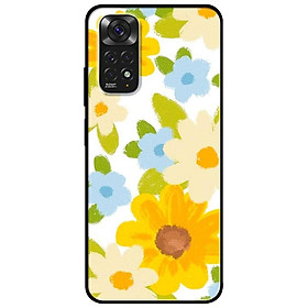Ốp lưng dành cho Xiaomi Redmi Note 11 4G mẫu Hoa Vàng Xanh