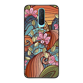 Ốp Lưng in cho Oppo R17 Pro Mẫu Họa Tiết Nền Lá - Hàng Chính Hãng