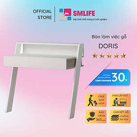 Bàn Học Bằng Gỗ Kích Thước Nhỏ Gọn SMLIFE Doris