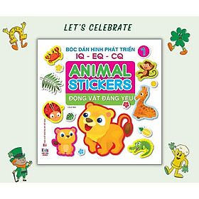 Sách - Bóc dán hình Động vật đáng yêu - Animal Stickers Tập 1 (VT) mk
