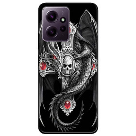 Ốp lưng dành cho Redmi Note 12 - Redmi Note 12 Pro - Redmi Note 12 Pro 5G - Ngọc Đỏ Và Rồng - Hàng Chính Hãng