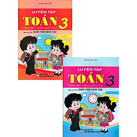 Sách - Combo Luyện Tập Toán 3 - Trình Bày Trên Giấy ô Li (bám sát sgk chân trời sáng tạo) (bộ 2 cuốn)