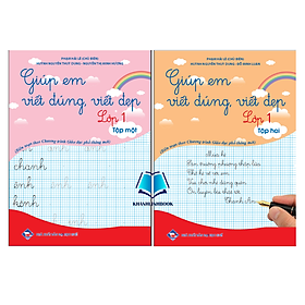 Sách - Combo Giúp em viết đúng viết đẹp lớp 1 tập 1 + 2 (chân trời sáng tạo) (KP)