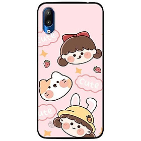 Ốp lưng dành cho Vsmart Star mẫu Cô Gái Và Chú Cún Hồng