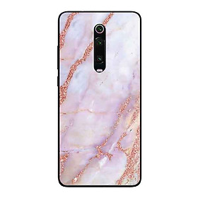 Ốp Lưng in cho Xiaomi Mi 9T Mẫu NỀN ĐÁ HOA 9 - Hàng Chính Hãng