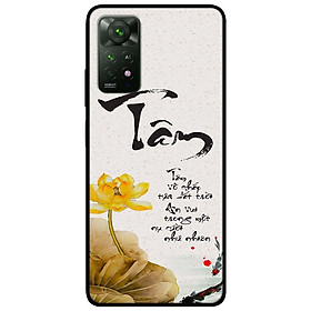 Ốp lưng dành cho Redmi Note 12 - Redmi Note 12 Pro - Redmi Note 12 Pro 5G - Thư Pháp Tâm Sen - Hàng Chính Hãng