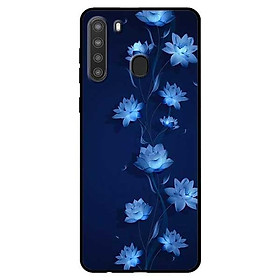 Ốp lưng dành cho Samsung Galaxy A21 mẫu Sen Xanhh