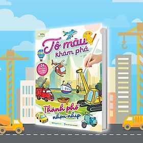 Sách - Tô Màu Khám Phá - Thành Phố Nhộn Nhịp - Megabook