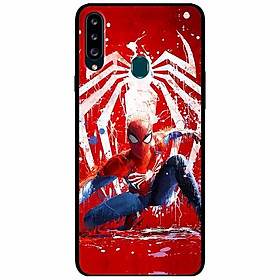 Ốp lưng dành cho Samsung A20s mẫu Người Nhện Trắng