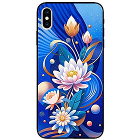 Ốp lưng cho iPhone X - iPhone Xs - Xs Max - XR - iPhone 11 - 11 Pro Max - Sen Hồng Xanh Đẹp - Hàng Chính Hãng
