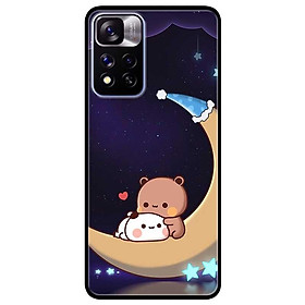 Ốp lưng dành cho Xiaomi Redmi Note 11 Pro 5G ( Bản Nội Địa ) mẫu Gấu Ngồi Mặt Trăng