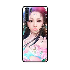 Ốp Lưng in cho Oppo A91 Mẫu Cung Nữ Anh Đào - Hàng Chính Hãng