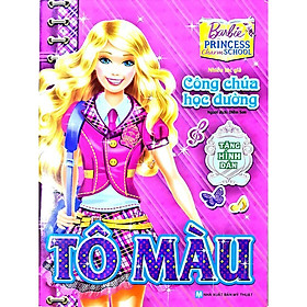 Sách - Tô Màu Theo Truyện Kể - Barbie Công Chúa Học Đường - Tân Việt Books