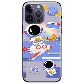 Ốp lưng dành cho Iphone 14 - Iphone 14 Plus - Iphone 14 Pro - Iphone 14 Pro Max - Phi Hành Xanh Tím