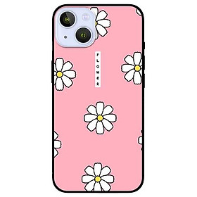 Ốp lưng dành cho Iphone 13 Mini - Iphone 13 - Iphone 13 Pro -  Iphone 13 Pro Max - Cúc Trắng Nền Hồng