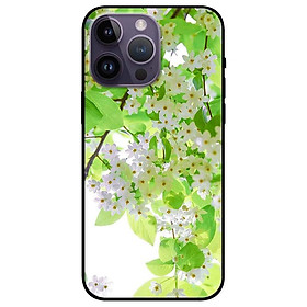 Ốp lưng dành cho Iphone 14 - Iphone 14 Plus - Iphone 14 Pro - Iphone 14 Pro Max - Hoa Li Ti Trắng