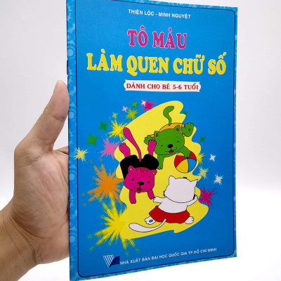Tô Màu Làm Quen Chữ Số - Dành Cho Bé 5-6 Tuổi