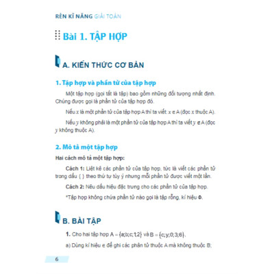 Sách - Rèn Kĩ Năng Giải Toán Lớp 6 - Tập 1 (ML)