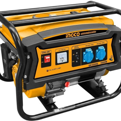 MÁY PHÁT ĐIỆN GIẬT NỔ ĐỘNG CƠ XĂNG 3.5KVA( 4 THÌ, OHV) INGCO GE35006 - HÀNG CHÍNH HÃNG
