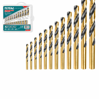 BỘ MŨI KHOAN KIM LOẠI HSS 12 CHI TIẾT TOTAL TACSD0125