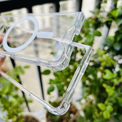 Ốp lưng cho Galaxy Z Flip 5 Likgus trong suốt có sạc không dây- hàng chính hãng