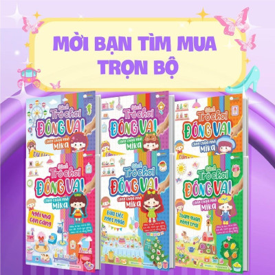 Sách - Trò Chơi Đóng Vai Công Chúa Nhỏ Mika - Du Lịch Vui Vẻ - Bóc Dán 80+ Sticker Đa Dạng Cho Bé Gái - Megabook