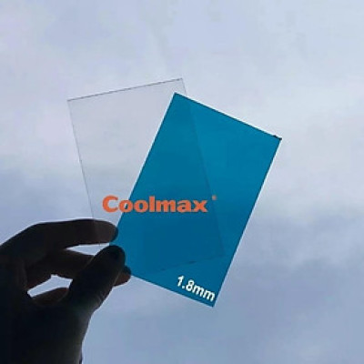Tấm poly đặc Coolmax 1,8ly, khổ rộng 1,52m - tấm lợp lấy sáng - tấm nhựa trong suốt