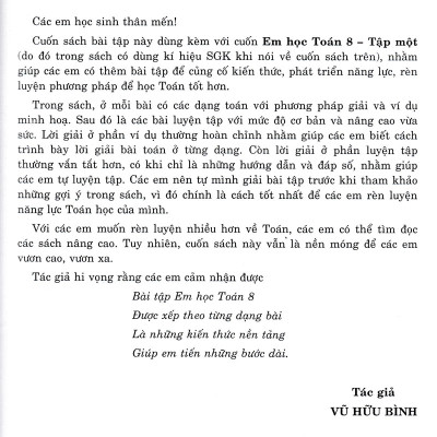 Bài Tập Em Học Toán Lớp 8 Tập 1 (Dùng Chung Cho Các Bộ SGK Hiện Hành) _HA