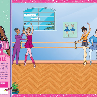 Barbie Nghề Nghiệp Bé Chọn - 12 Nghề Nghiệp Để Bé Khám Phá - Sách Dán Hình Với hơn 170 Sticker !