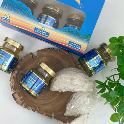 [35% YẾN TƯƠI] Xách Yến Khánh Hoà La San Sụn Vi Cá Tăng Cường Sức Khoẻ Xương Khớp 1 xách x 6 hũ