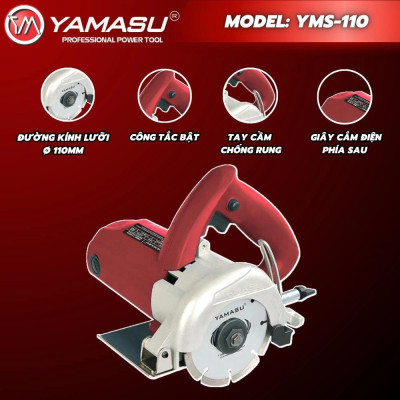 MÁY CẮT GẠCH 1550W 110MM   YMS-110 YAMASU - HÀNG CHÍNH HÃNG