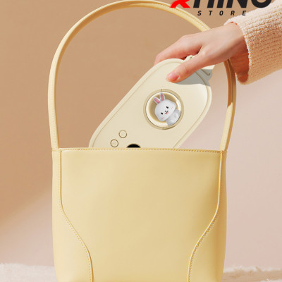 Máy massage làm ấm bụng, giảm đau bụng đau lưng cho bạn gái đến kỳ Rhino W401 Đai đeo chườm nóng giảm đau bụng kinh nguyệt - Hàng chính hãng