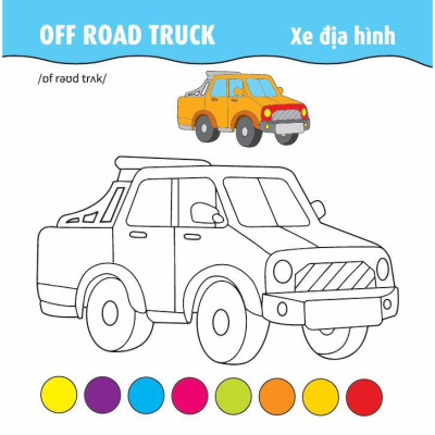 Sách - Tô Màu Phát Triển IQ EQ CQ - Ô Tô - Tàu Thuyền - Máy Bay - Song Ngữ Anh Việt - Tập 3 - Việt Thư