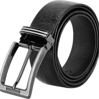 Thắt Lưng Nam Da Đà Điểu Trơn Đầu Kim Huy Hoàng HT4413 - Đen