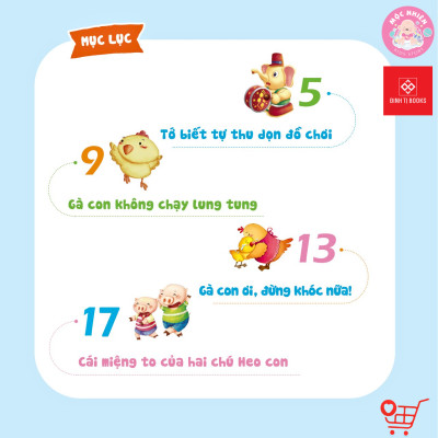 Sách Dán hình - Dạy trẻ thói quen tốt - Tự mặc quần áo - Bộ 6 tập - Đinh Tị Books