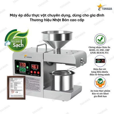 Máy ép dầu thực vật Tahawa TH-X8S-Hàng chính hãng- Bảo hành 24 tháng