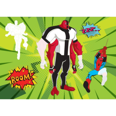 Sách - Super Heroes Siêu Anh Hùng - Dán Hình Sticker Trong Suốt - Tập 3 - Rèn Luyện IQ EQ CQ - Việt Thư