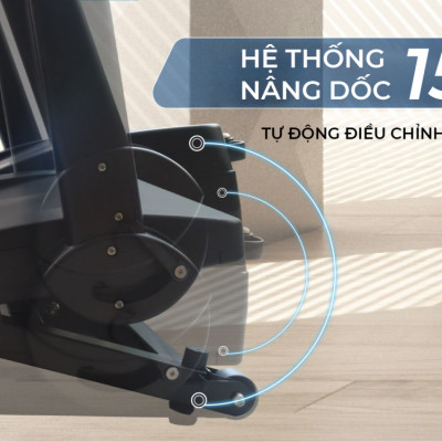 |GIÁ SỐC| Máy chạy bộ GINTELL SmarTrek Plus | Nâng dốc | Gấp gọn | BH 1 Năm