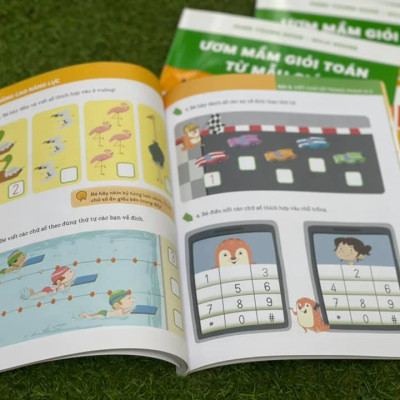 BỘ 6 TẬP ƯƠM MẦM GIỎI TOÁN TỪ MẪU GIÁO